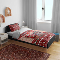 Dog Sled Christmas Bedding Set Husky Sleigh Ride Design - Polynesian Pride