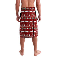 Dog Sled Christmas Lavalava Husky Sleigh Ride Design - Polynesian Pride