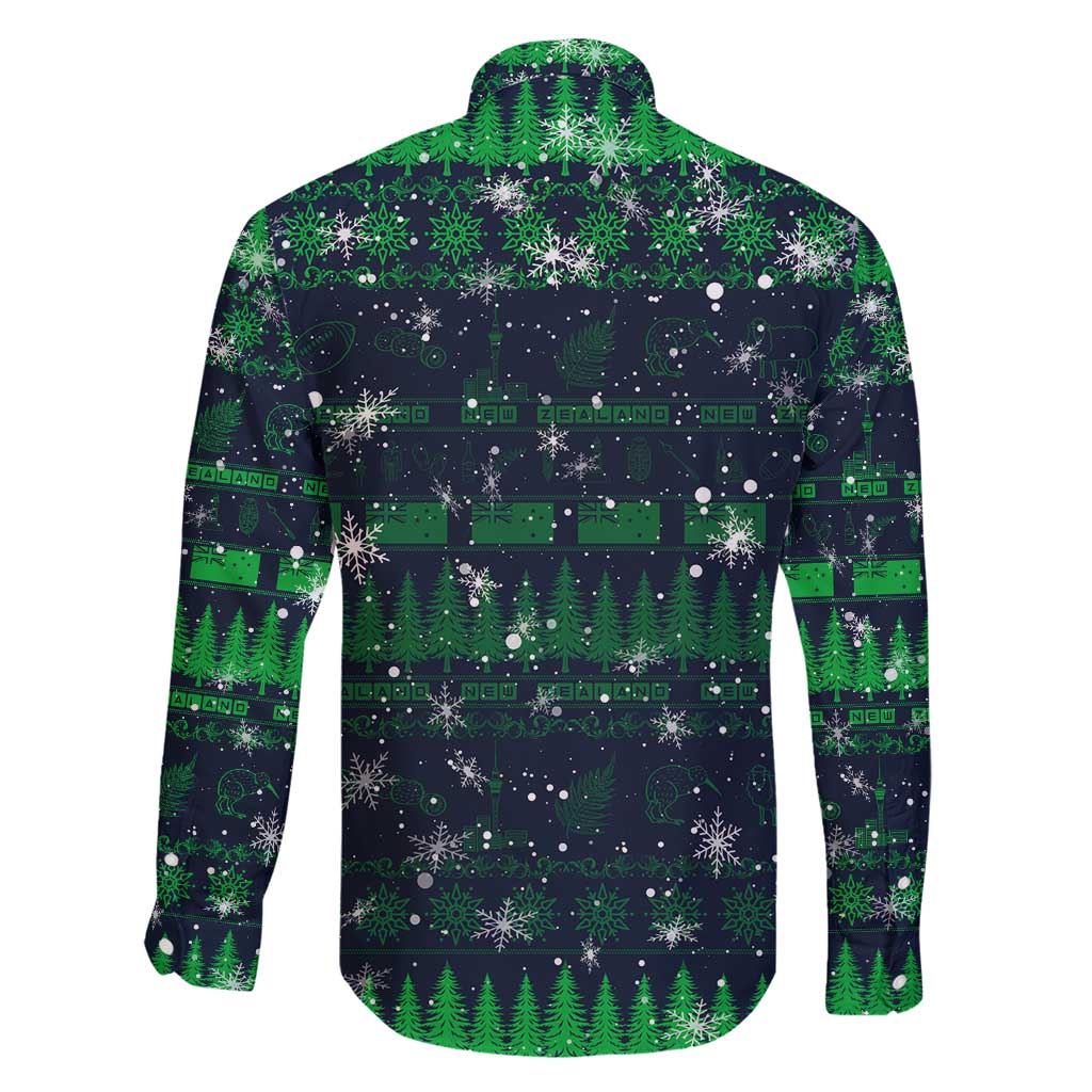 Merry Christmas New Zealand Family Matching Tank Maxi Dress and Hawaiian Shirt Xmas Travel Map - Polynesian Pride