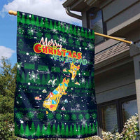 Merry Christmas New Zealand Garden Flag Xmas Travel Map - Polynesian Pride