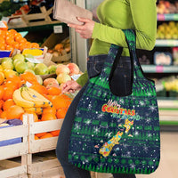 Merry Christmas New Zealand Grocery Bag Xmas Travel Map - Polynesian Pride