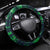Merry Christmas New Zealand Steering Wheel Cover Xmas Travel Map - Polynesian Pride