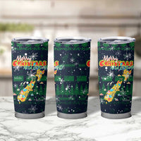 Merry Christmas New Zealand Tumbler Cup Xmas Travel Map - Polynesian Pride