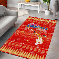 Merry Christmas Hawaii Area Rug Xmas Travel Map - Polynesian Pride