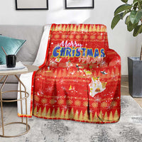 Merry Christmas Hawaii Blanket Xmas Travel Map - Polynesian Pride