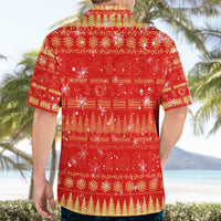Merry Christmas Hawaii Hawaiian Shirt Xmas Travel Map - Polynesian Pride