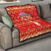 Merry Christmas Hawaii Quilt Xmas Travel Map - Polynesian Pride