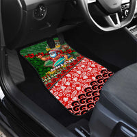 Mele Kalikimaka Shaka Santa Car Mats Hawaiian Surf Christmas Design with Aloha Spirit - Polynesian Pride