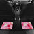 Butterfly Polynesia Breast Cancer Car Mats Nobody Fights Alone Pink Out Tropical Hibiscus