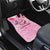 Butterfly Polynesia Breast Cancer Car Mats Nobody Fights Alone Pink Out Tropical Hibiscus