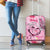 Butterfly Polynesia Breast Cancer Luggage Cover Nobody Fights Alone Pink Out Tropical Hibiscus