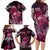 Breast Cancer Mermaid Polynesia Family Matching Long Sleeve Bodycon Dress and Hawaiian Shirt Faith Hope Love