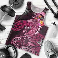 Breast Cancer Mermaid Polynesia Men Tank Top Faith Hope Love DT02 - Polynesian Pride