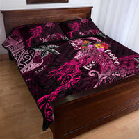 Breast Cancer Mermaid Polynesia Quilt Bed Set Faith Hope Love DT02 - Polynesian Pride