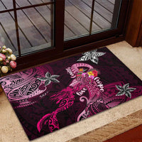 Breast Cancer Mermaid Polynesia Rubber Doormat Faith Hope Love DT02 - Polynesian Pride