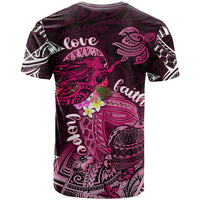 Breast Cancer Mermaid Polynesia T Shirt Faith Hope Love
