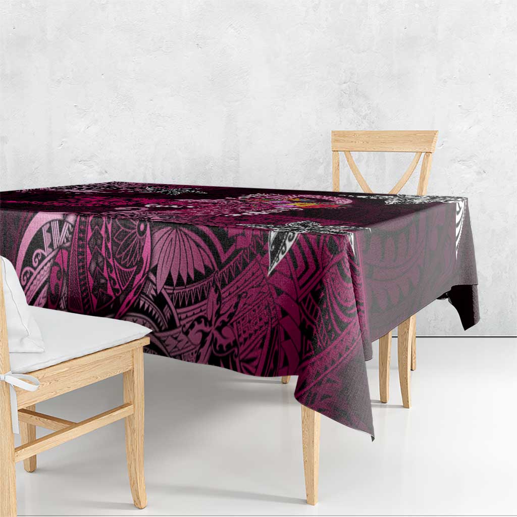 Breast Cancer Mermaid Polynesia Tablecloth Faith Hope Love DT02 - Polynesian Pride