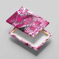 Breast Cancer Awareness Hawaii Canvas Wall Art Polynesia Girl Nobody Fights Alone DT02 - Polynesian Pride