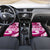 Breast Cancer Awareness Hawaii Car Mats Polynesia Girl Nobody Fights Alone