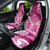 Breast Cancer Awareness Hawaii Car Seat Cover Polynesia Girl Nobody Fights Alone