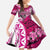 Breast Cancer Awareness Hawaii Family Matching Summer Maxi Dress and Hawaiian Shirt Polynesia Girl Nobody Fights Alone