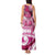 Breast Cancer Awareness Hawaii Tank Maxi Dress Polynesia Girl Nobody Fights Alone