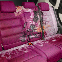 Breast Cancer New Zealand Back Car Seat Cover Maori Aotearoa Girl Pink Out
