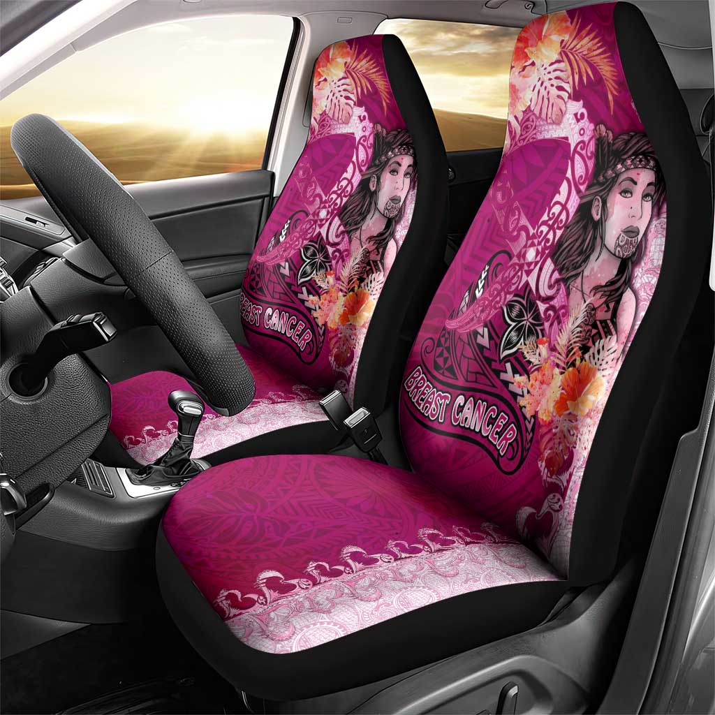 Breast Cancer New Zealand Car Seat Cover Maori Aotearoa Girl Pink Out
