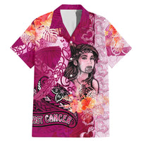 Breast Cancer New Zealand Family Matching Mermaid Dress and Hawaiian Shirt Maori Aotearoa Girl Pink Out