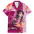 Breast Cancer New Zealand Family Matching Summer Maxi Dress and Hawaiian Shirt Maori Aotearoa Girl Pink Out