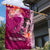 Breast Cancer New Zealand Garden Flag Maori Aotearoa Girl Pink Out