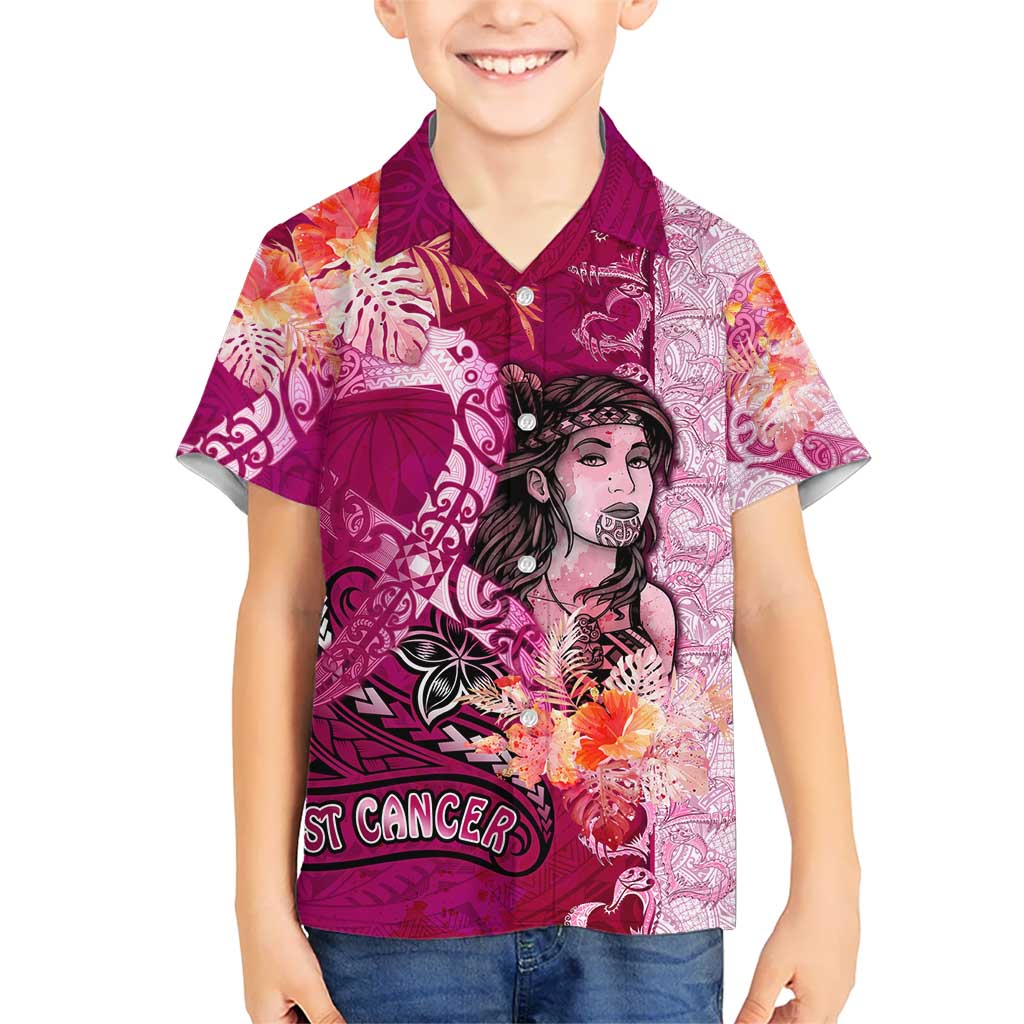 Breast Cancer New Zealand Hawaiian Shirt Maori Aotearoa Girl Pink Out