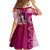 Breast Cancer New Zealand Kid Short Sleeve Dress Maori Aotearoa Girl Pink Out