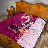 Breast Cancer New Zealand Quilt Maori Aotearoa Girl Pink Out