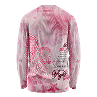 Breast Cancer Awareness Month Long Sleeve Shirt Butterfly Polynesia Watercolor Pink DT02 - Polynesian Pride
