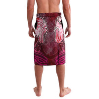 Breast Cancer Warrior Lavalava Angel Wings Polynesian Pattern