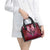 Breast Cancer Warrior Shoulder Handbag Angel Wings Polynesian Pattern