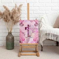 Breast Cancer Polynesian Canvas Wall Art I Can Do All Things Through Christ DT02 - Polynesian Pride