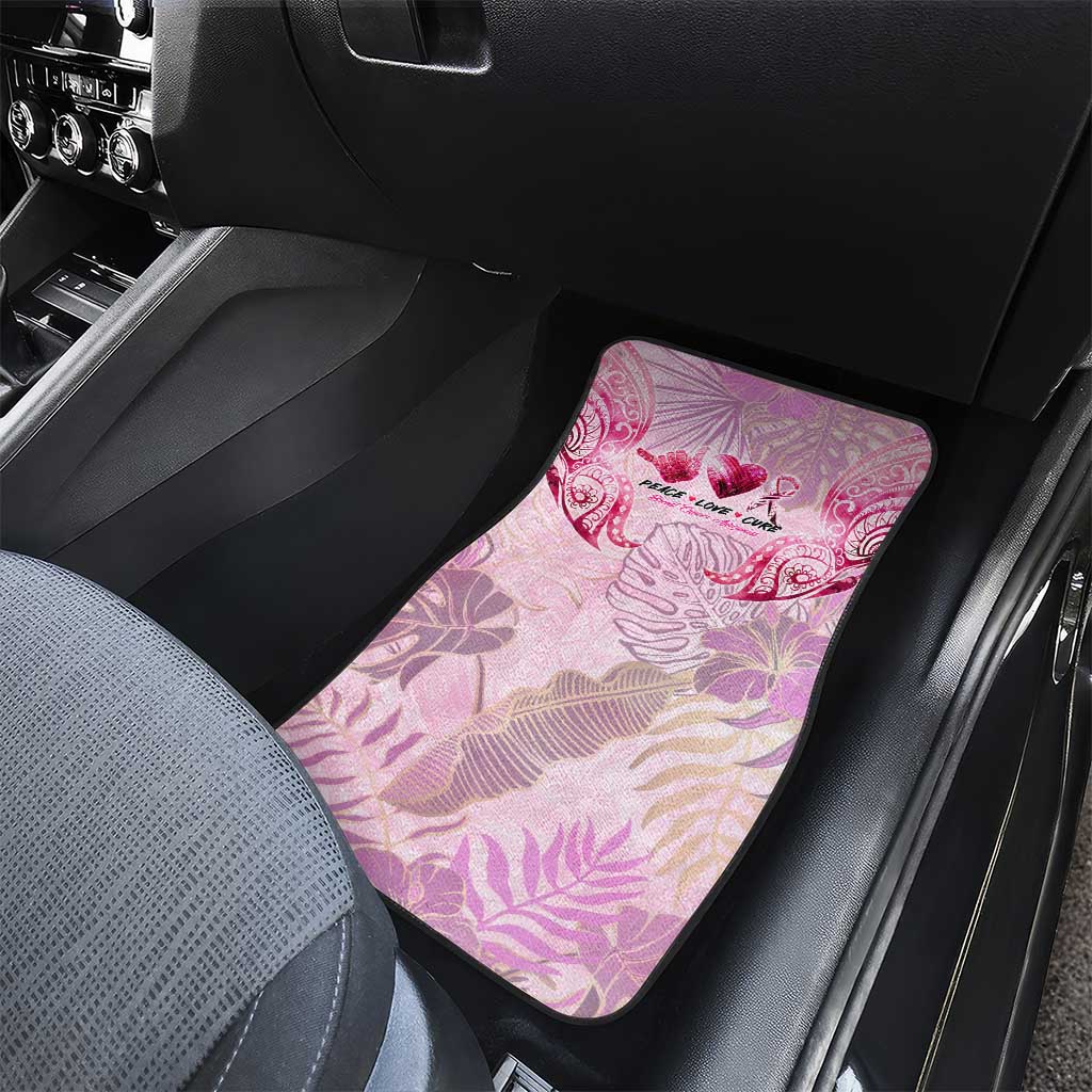 Breast Cancer Polynesian Car Mats I Can Do All Things Through Christ DT02 - Polynesian Pride