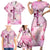 Breast Cancer Polynesian Family Matching Short Sleeve Bodycon Dress and Hawaiian Shirt I Can Do All Things Through Christ