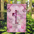 Breast Cancer Polynesian Garden Flag I Can Do All Things Through Christ