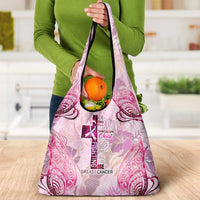 Breast Cancer Polynesian Grocery Bag I Can Do All Things Through Christ