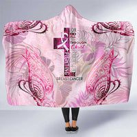 Breast Cancer Polynesian Hooded Blanket I Can Do All Things Through Christ DT02 One Size Pink - Polynesian Pride