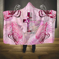 Breast Cancer Polynesian Hooded Blanket I Can Do All Things Through Christ DT02 - Polynesian Pride