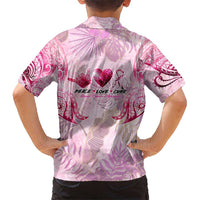 Breast Cancer Polynesian Kid Hawaiian Shirt I Can Do All Things Through Christ