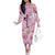 Breast Cancer Polynesian Off The Shoulder Long Sleeve Dress I Can Do All Things Through Christ