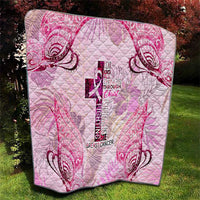 Breast Cancer Polynesian Quilt I Can Do All Things Through Christ