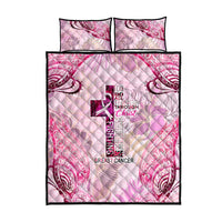 Breast Cancer Polynesian Quilt Bed Set I Can Do All Things Through Christ DT02 - Polynesian Pride