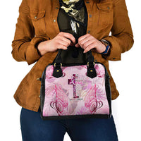 Breast Cancer Polynesian Shoulder Handbag I Can Do All Things Through Christ