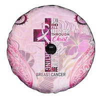 Breast Cancer Polynesian Spare Tire Cover I Can Do All Things Through Christ